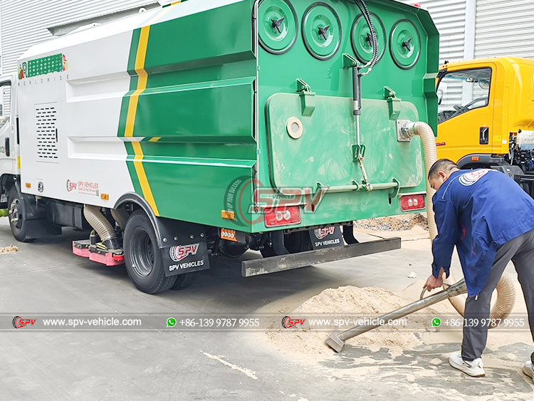 JMC 5 CBM Sweeper Vacuum Truck - Suction Powder Testing